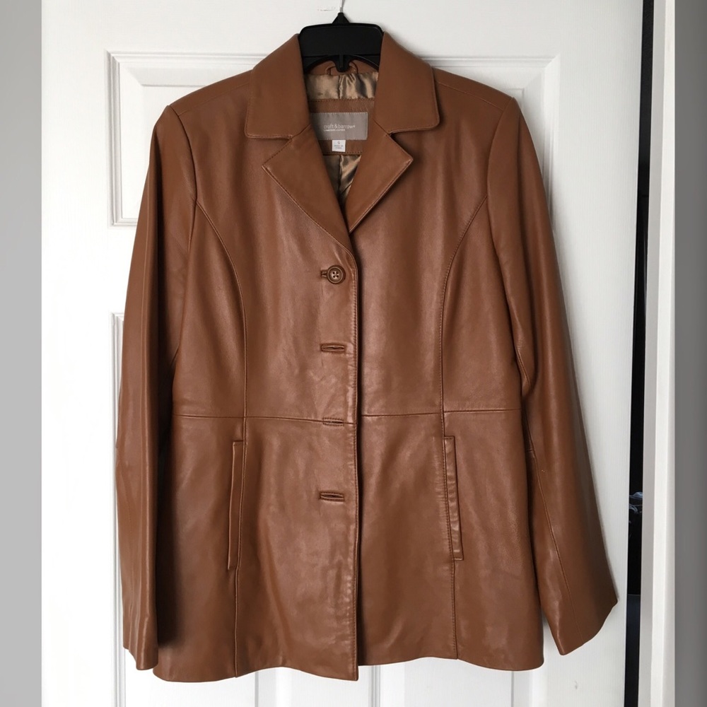 Croft & Barrow Genuine Lambskin Leather Jacket S